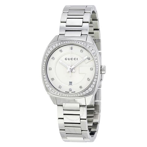 gucci watch womens diamonds|stainless steel Gucci ladies watches.